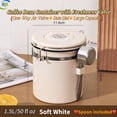 thumbnail image 1 of Large Capacity 304SS Coffee Bean Container with Freshness Valve, Date Dial,One-Way Air Valve,Soft White,50 fl oz, 1 of 14