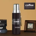 thumbnail image 1 of Large Capacity 316 Stainless Steel Thermos Water Cup Portable Outdoor Coffee Bottle Vacuum Flask Insulated Tumbler Cup (1500ML,Coffee), 1 of 7