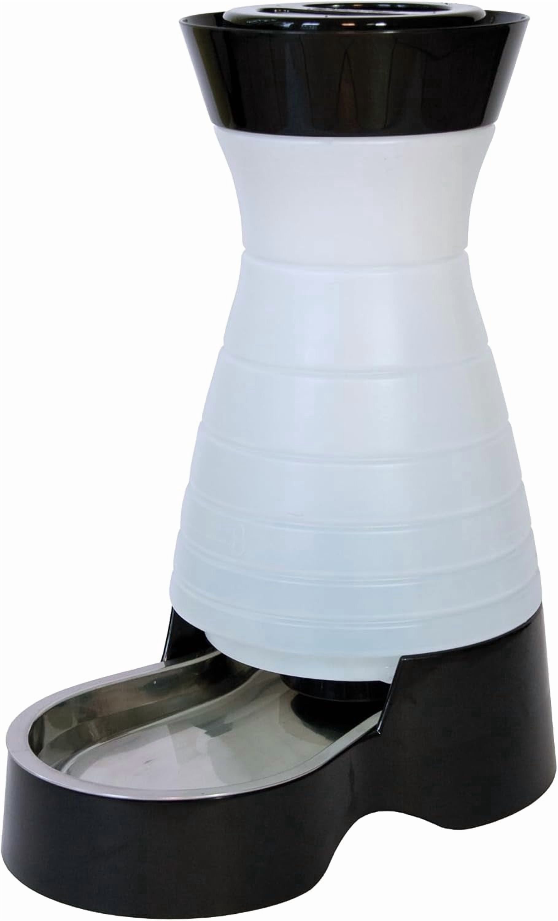 Large Capacity 320 oz Gravity Pet Water Fountain with Removable Stainless Steel Bowl for Dogs and Cats