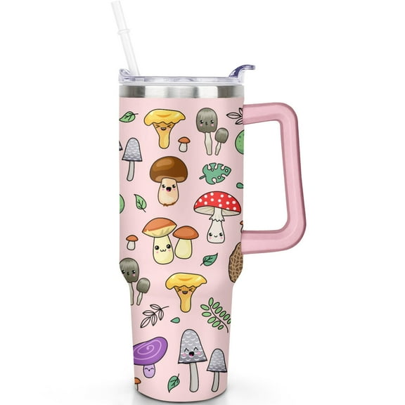 Large Capacity 40oz Mushroom Cup, Vacuum Technology, Keeps Ice All Day Long