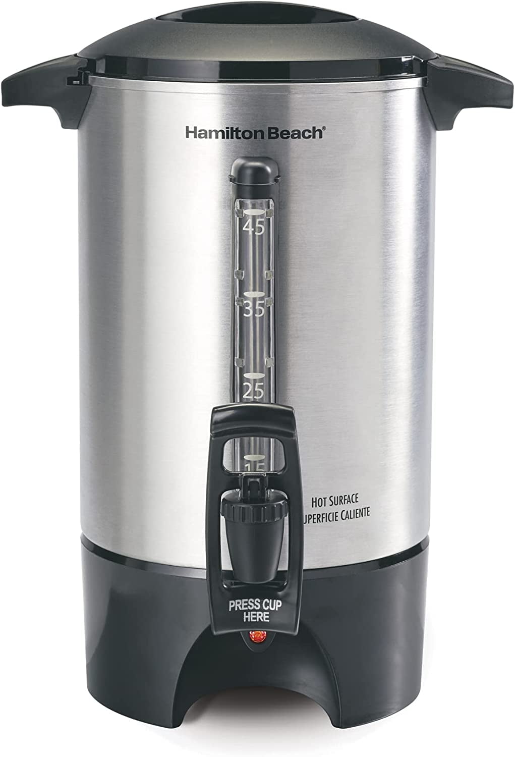Large-Capacity 45-Cup Coffee Urn & Hot Beverage Server with Durable Silver Finish (40519) - Walmart.com