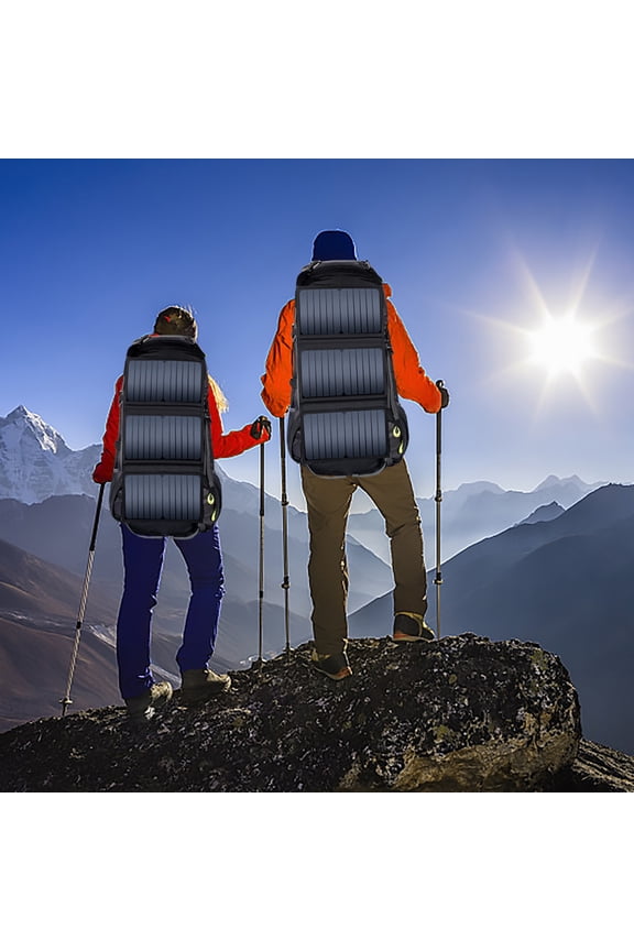 Large Capacity 68L Solar Waterproof Mountaineering Bag,Blue