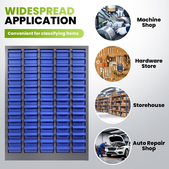 Large Capacity 75 Drawers Parts Cabinet, Metal Frame Hardware Organizer, Corrosion Resistant Small Parts Container, Electronic Component Storage Cabinet for Lab Office E-commerce Warehouse