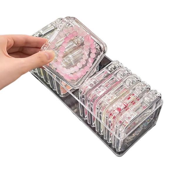 Large Capacity Acrylic Organization Box Practical Bangle Jewelry Display Case for Jewelry Enthusiasts