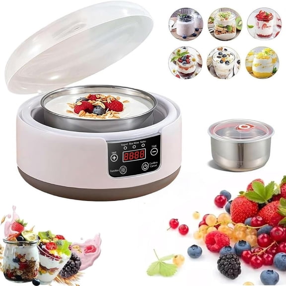 Large Capacity Adjustable Temperature Probiotic Yogurt Maker for Homemade Cultured Dairy and Fermented Foods