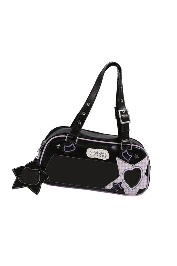 Large Capacity Armpit Bag for Women Itabag Student School Bag Clear Shoulder Bag Japanese Styles Top Handle Bag