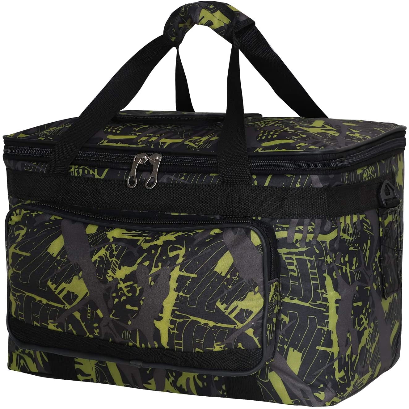 Large Capacity Art Supply Organizer Tote Bag – Padded Craft Storage with Adjustable Shoulder Strap, Foldable Travel Caddy for Brushes, Markers, Sketchbook, Watercolor Palette & More