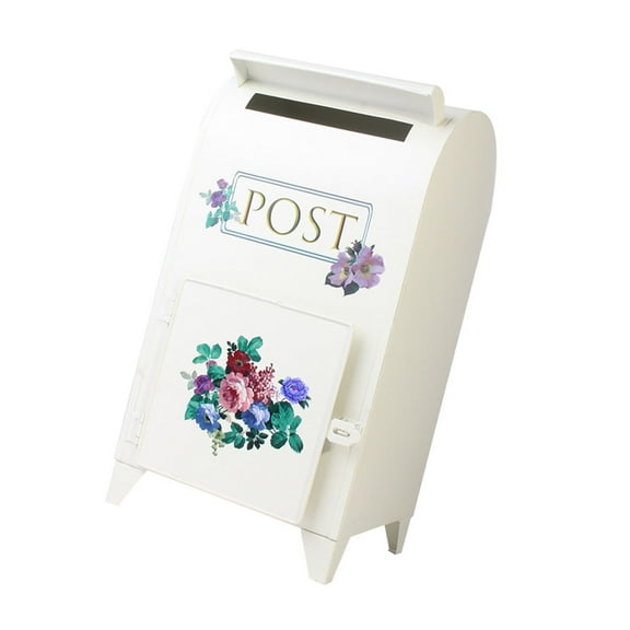 Large Capacity Artistic Rural Mailbox Strong Metal Build Plenty Storage Space Weather-Resistant Estate Mail Solution