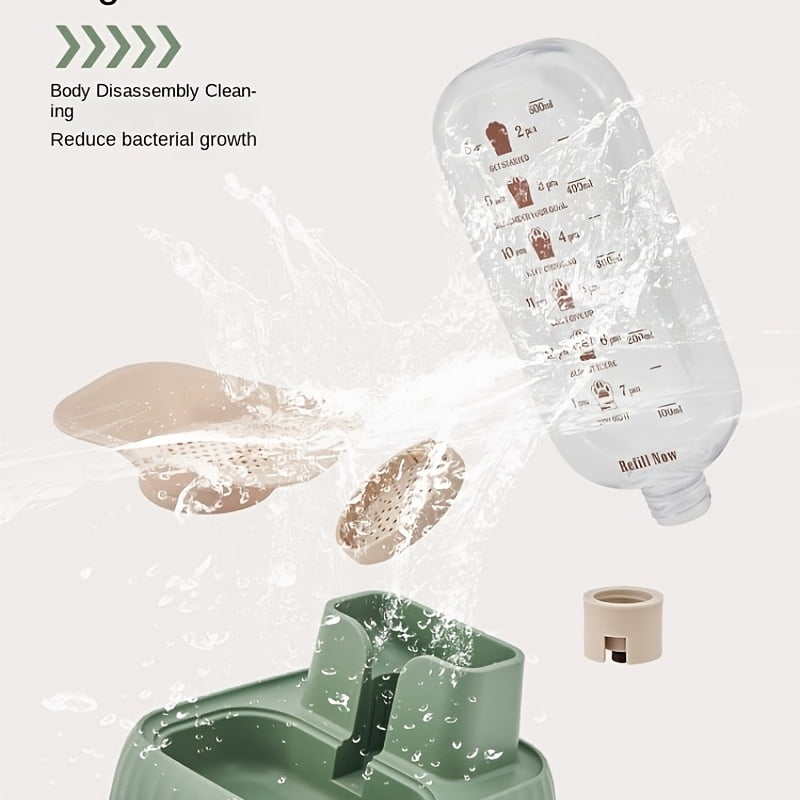 Large Capacity Automatic Cat Water Feeder with Gravity Pet Water Drinking Dispenser, Non-Slip Stand, And Feeder Bowl for Indoor Cats, Without Battery