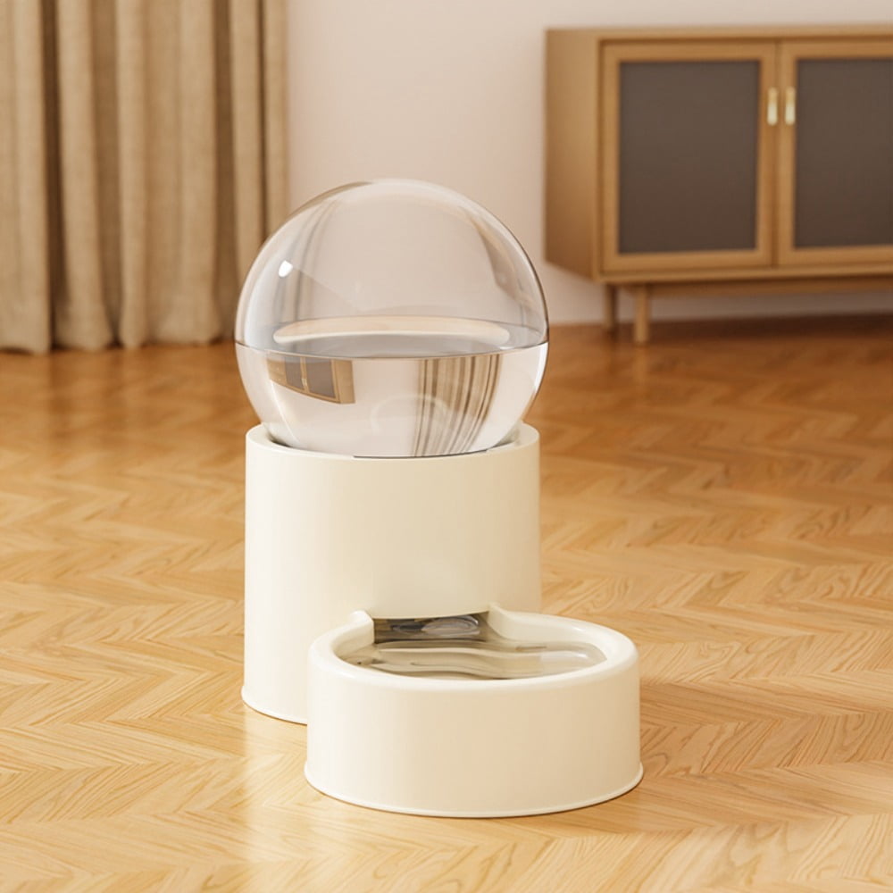 Large Capacity Automatic Pet Feeder Neck Protection Leakproof Dog Water Dispenser Visual Window Detachable Pet Food Bowl