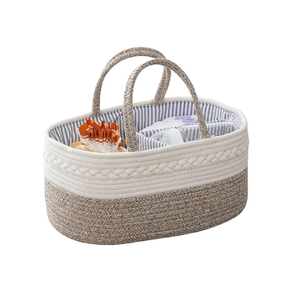 Large Capacity Baby Diaper Storage Basket Portable Nappy Organiser Case Container for Nursery and Car Item Store