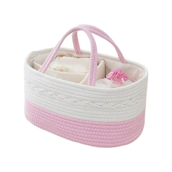 Large Capacity Baby Diaper Storage Basket Portable Nappy Organiser Case Container for Nursery and Car Item Store