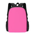 thumbnail image 1 of Large Capacity Backpack 16.5×12.5×5.5in Widened Shoulder Strap Design Main Bag Large Top Handle Belt Adjustable Shoulder Strap Hotpink, 1 of 8