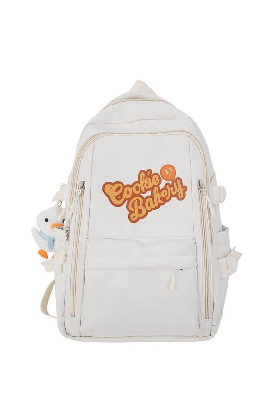 Large Capacity Backpack Simple Casual Lightweight Computer Backpack Junior and Senior Secondary Students School Bag