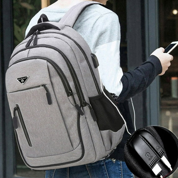 Large Capacity Backpack Student Computer Backpack,Dark Grey