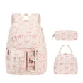 thumbnail image 1 of Large Capacity Backpack Student School Backpack Teen Lovely Bows Backpack,G, 1 of 5