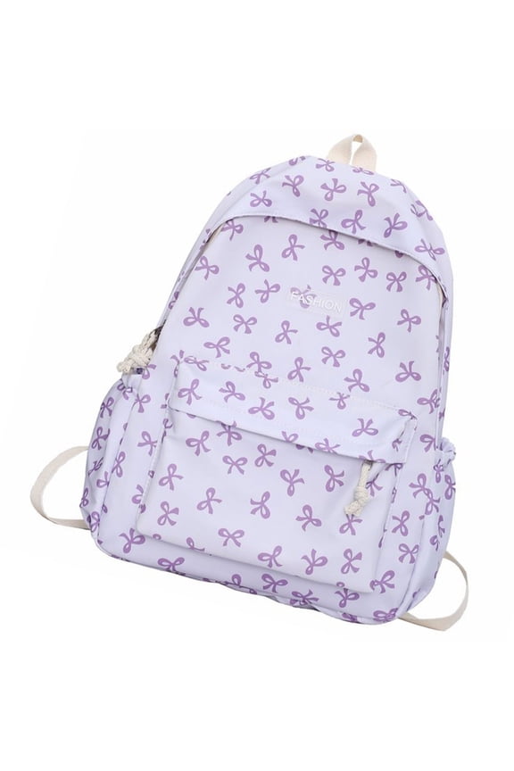 Large Capacity Backpack Student School Backpack Teen Lovely Bows Backpack