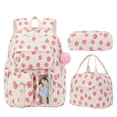 thumbnail image 1 of Large Capacity Backpack Student School Backpack Teen Lovely Strawberry Backpack,A, 1 of 5
