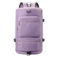 thumbnail image 1 of Large Capacity Backpack for Travel, Gym, Hiking and School, Lightweight Water-Resistant Polyester Bag with Multi-Compartment Storage, Detachable Shoulder Straps and Laptop Sleeve, 1 of 10