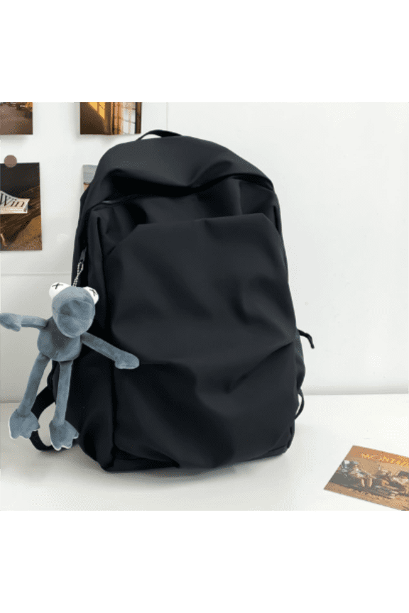 " Large Capacity Backpack For Women And Men Solid Color Versatile Schoolbag For High School Students And College Students Korean Version Of Casual Backpack Travel Computer B Office cabinet