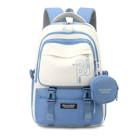 Large Capacity Backpack for Men Women Durable Nylon Multi-Pocket Backpack Travel Bag Laptop Bag for Travel Work