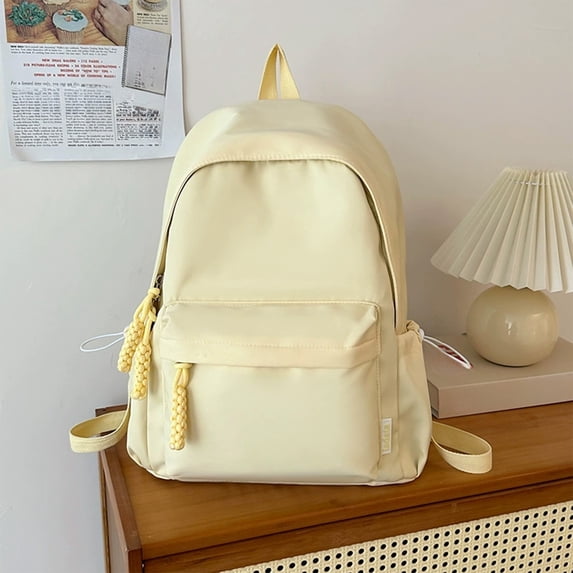Large Capacity Backpack for Women, Simple Campus Style Bookbag for Middle School and College Students, Lightweight with Multiple Pockets