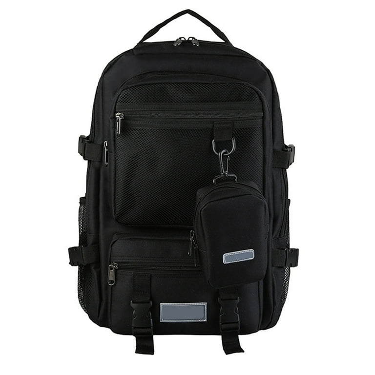 Large Capacity Backpacks for Men Women Solid Color Business Backpack Bag Students School Bags Walmart