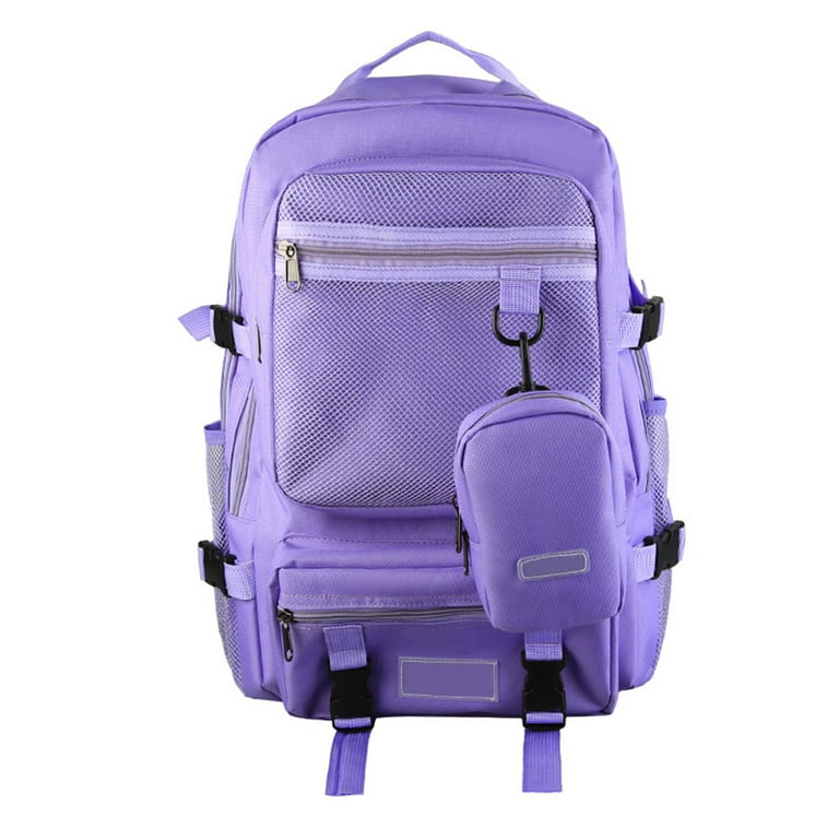 Large Capacity Backpacks for Men Women Solid Color Business Backpack Bag Students School Bags Walmart