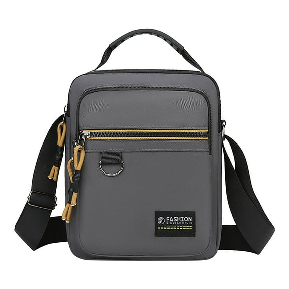 Large Capacity Bag Large Capacity Crossbody Bag - Men's Nylon Shoulder Bag, Multi-Layer Organizer, 9.45x7.87x2.76 Inch Messenger Bag, Durable Travel Bag, Casual Business Bag Crossbody Bag