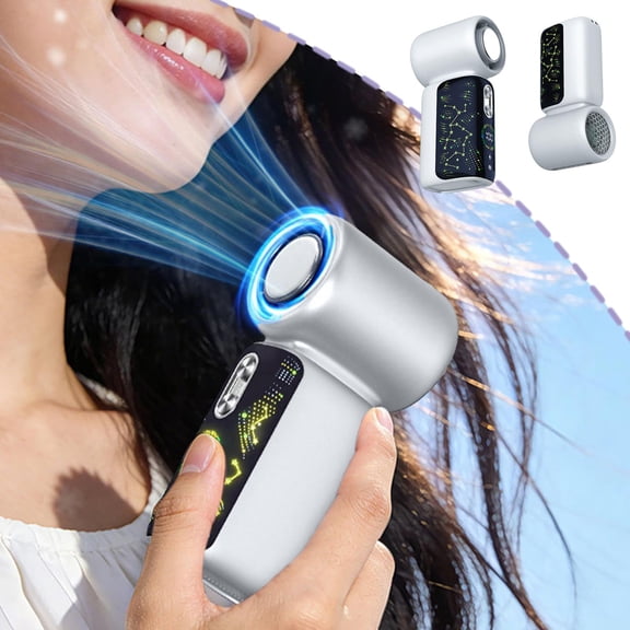 Large Capacity Battery High Speed Fan, Compact USB Charging Portable Fan, Outdoor Cooling Fan, Ice Pack Handheld Fan, Strong Wind Travel Fan