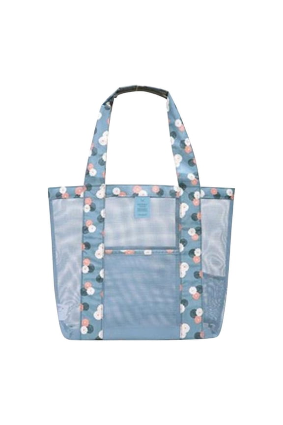 Large Capacity Beach Bag for Outdoor Travel - Lightweight One-Shoulder Storage Net Bag for Beach Essentials