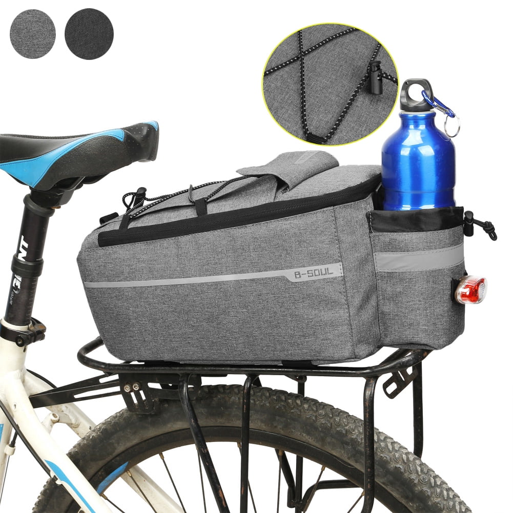 Large Capacity Bicycle Rear Rack Bag Insulated Trunk Cooler Reflective ...