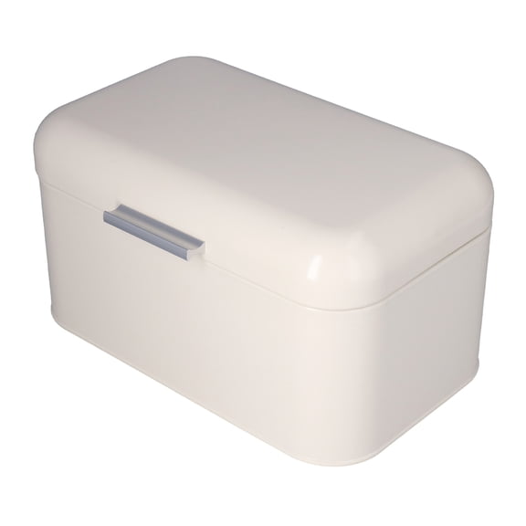 Large Capacity Bread Box, Milky White Retro Tin, Fingerprint,Proof, Odorless  Durable Storage
