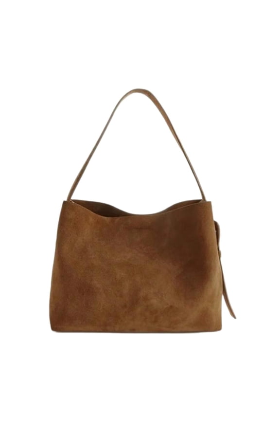 Large Capacity Bucket Shoulder Bag for Commuting and Travel Corduroy Handbag Underarm Bags with Adjustable Strap