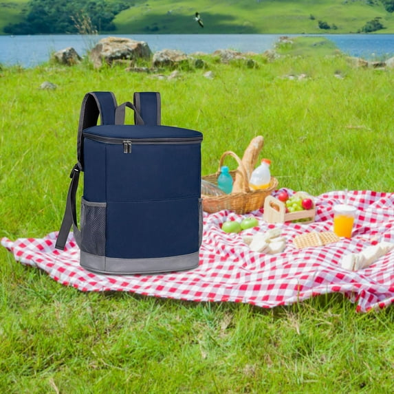 Large Capacity Camping & Hiking Insulation Bag - Outdoor Leakproof Cooler for Fishing Beach Picnic Lunch and Kayaking 1pc