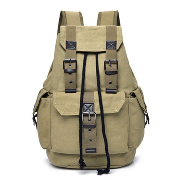 Large Capacity Canvas Bag Travel Backpack For Camping Hiking