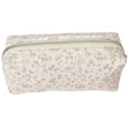 thumbnail image 1 of Large Capacity Canvas Bowknot Pencil Case, Cute Stationery Organizer Bag With Multi Compartments, Portable Pen Pouch For Office Supplies, Light Pink, 1 of 9