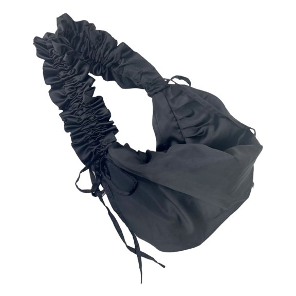 Large Capacity Canvas Crossbody Bag With Ruffle Designs Korean Styles Shoulder Bag Suitable For Student or Worker