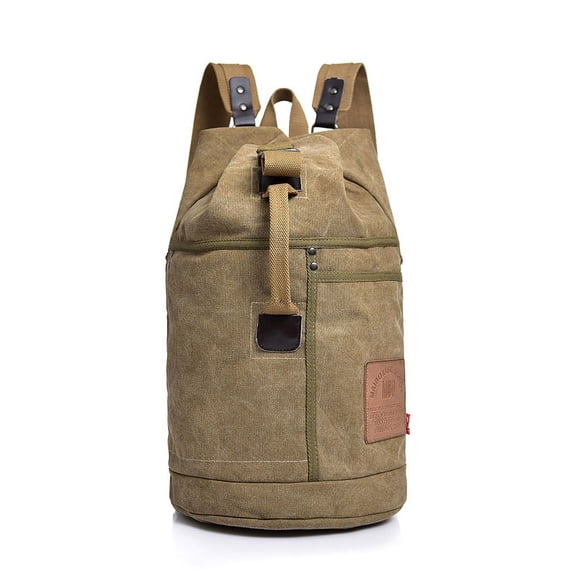 Large Capacity Canvas Letter Printing Rucksack,Army green