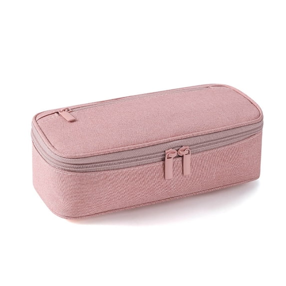 Large Capacity Canvas Pencil Case with Stylish Wind Design, Multi-Functional Organizer for Stationery, Makeup, Travel, and Accessories