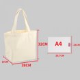 thumbnail image 1 of Large Capacity Canvas Shopping Bags DIY Painting Pattern Handbag Folding Eco-friendly Cotton Tote Bags, 1 of 10