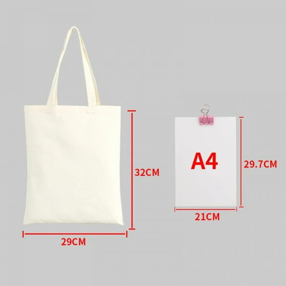Large Capacity Canvas Shopping Bags DIY Painting Pattern Handbag Folding Eco-friendly Cotton Tote Bags