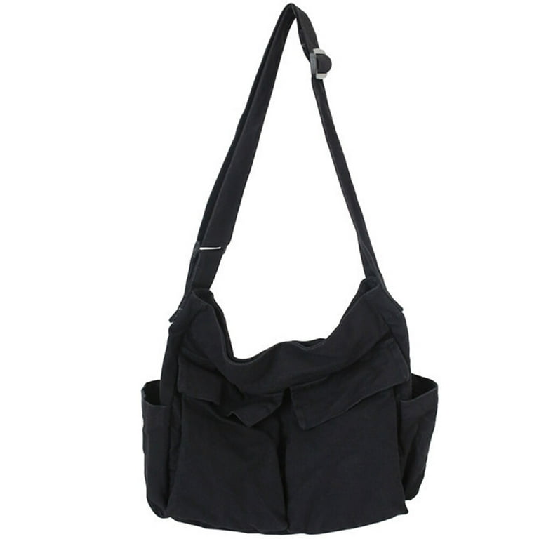 Large Capacity Canvas Storage Bag Cross Body Bag Single Shoulder Bag for  Women 