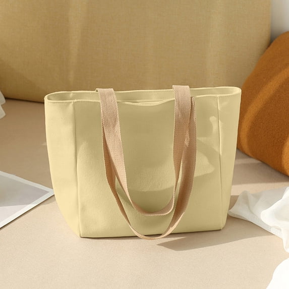Large Capacity Canvas Tote Bag for Women, College Student Class Shoulder Bag, Crossbody Laptop Bag with Multiple Pockets, Durable Work Travel Tote
