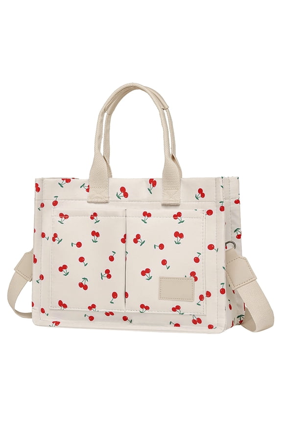 Large Capacity Canvas Tote Bag for Women Work Handbags with Pockets Lightweight Crossbody Bags Purses