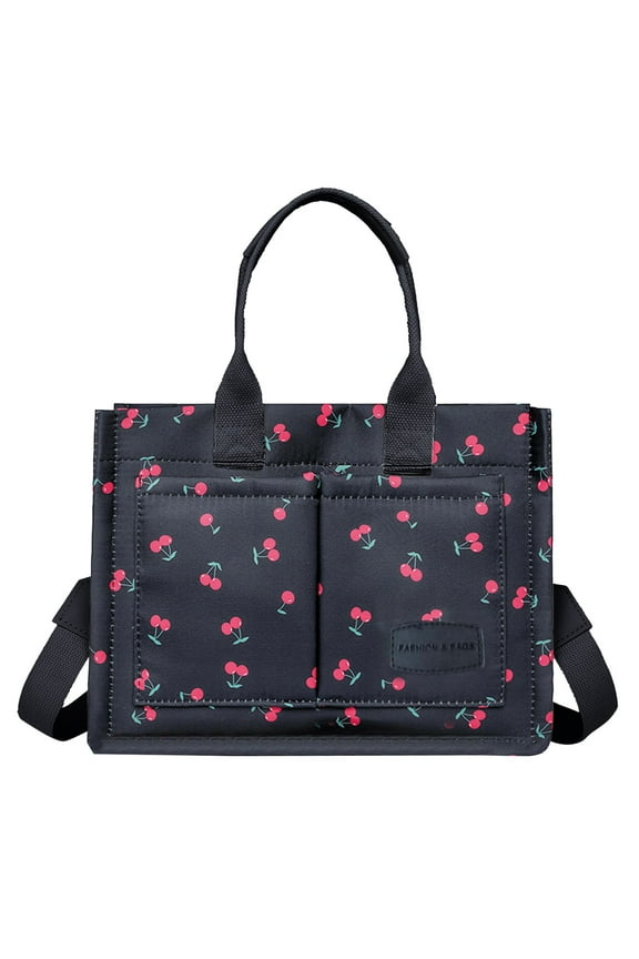 Large Capacity Canvas Tote Bag for Women Work Handbags with Pockets Lightweight Crossbody Bags Purses