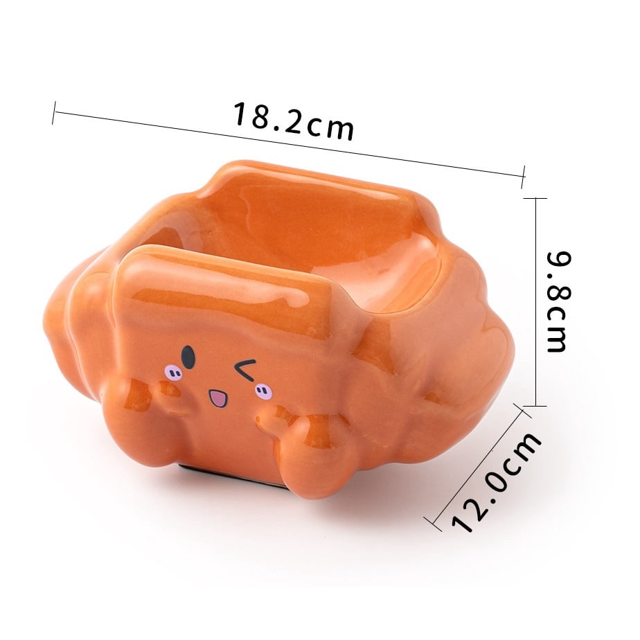 Large Capacity Ceramic Pet Bowl, Anti-Tip Slanted Mouth Bowl, Ant Proof Feeding Basin for Cats and Dogs