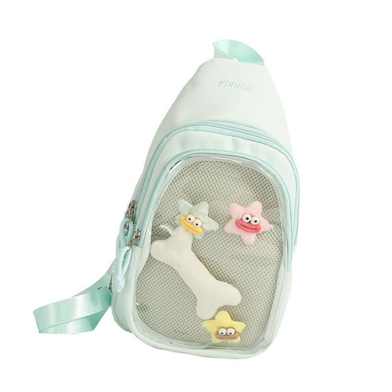 Large Capacity Clear Chest Bag Handheld Shoulder Carry For Outfits Matching