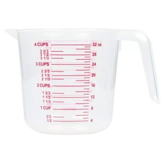 Large Capacity Clear Plastic Measuring Cup