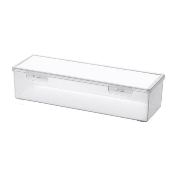 Large Capacity Clear Trading Card Storage Box With Lid Stackable Dustproof Organizer For Cards Stationery Supplies